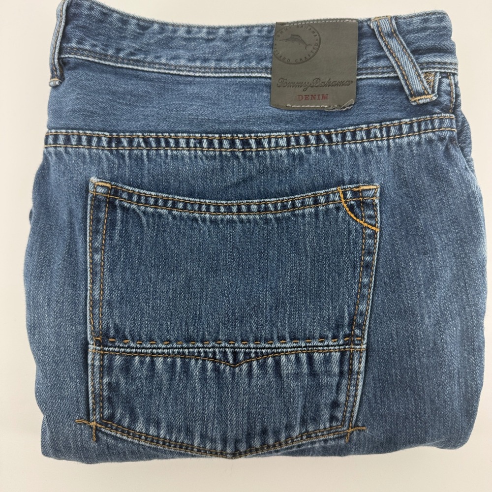 Tommy Bahama Cayman Island Relaxed *READ Jeans Men 38x32 Blue Tencel Blend Denim